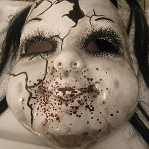 Creepy Doll Plastic Mask